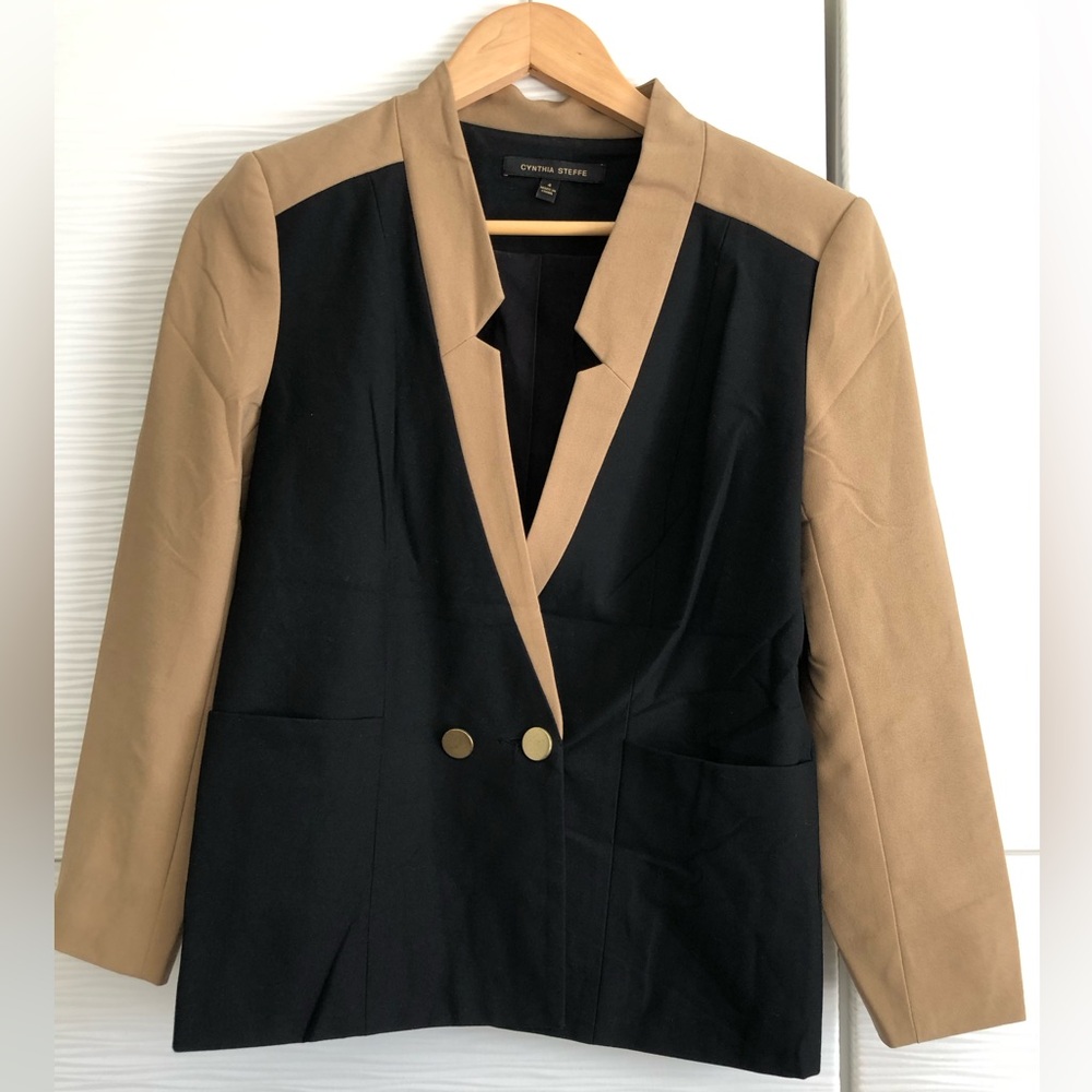 Black and Tan Cynthia Steffe Blazer Size US 4